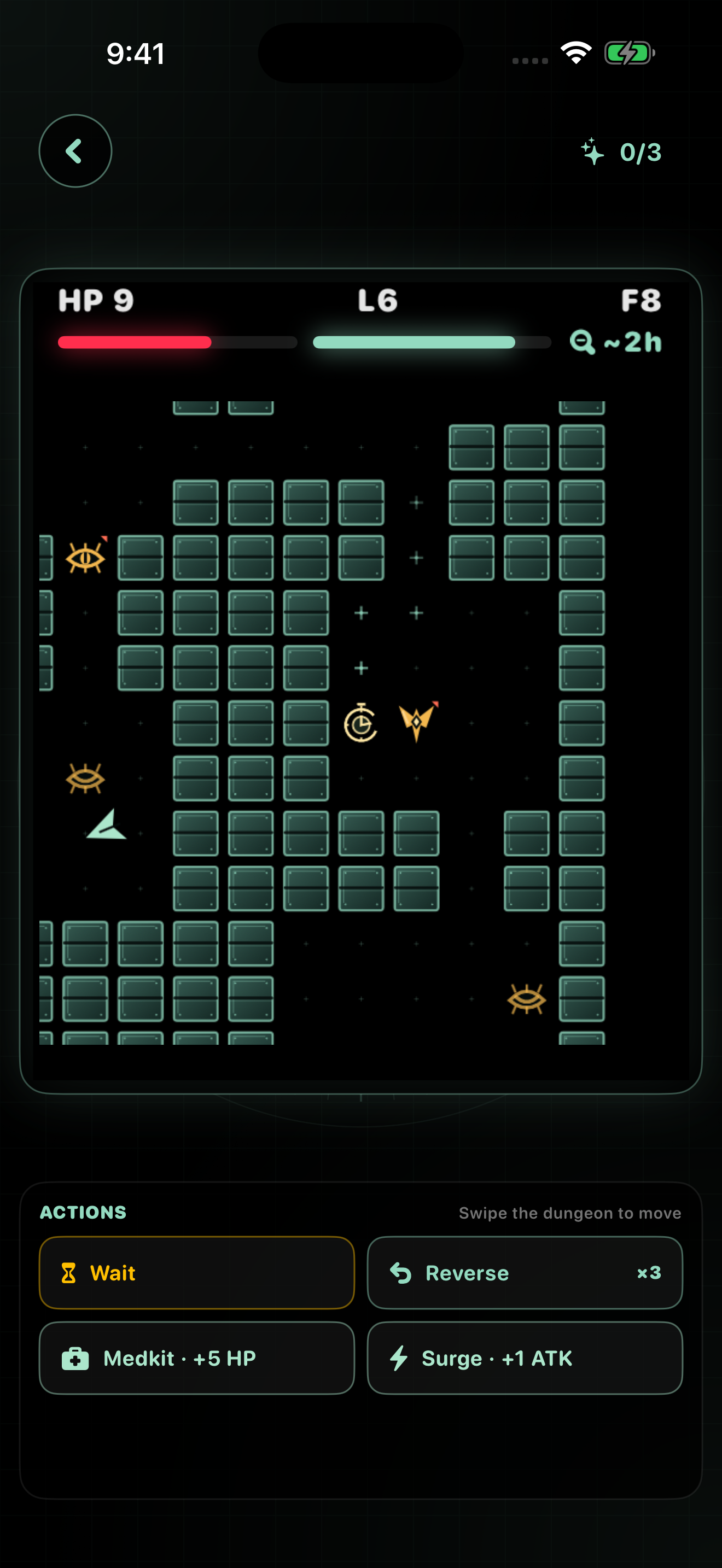 Time to Rogue gameplay on iPhone