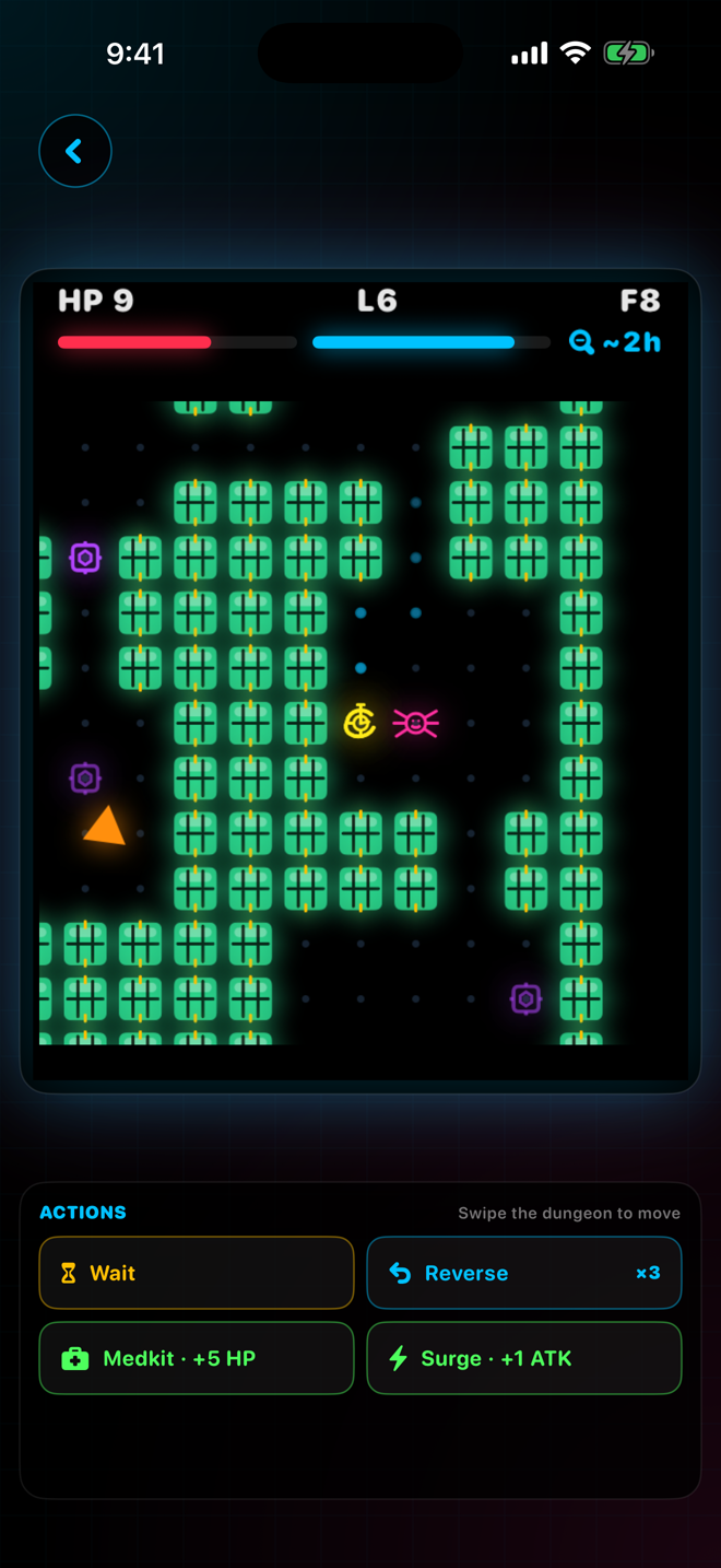 Time to Rogue gameplay on iPhone