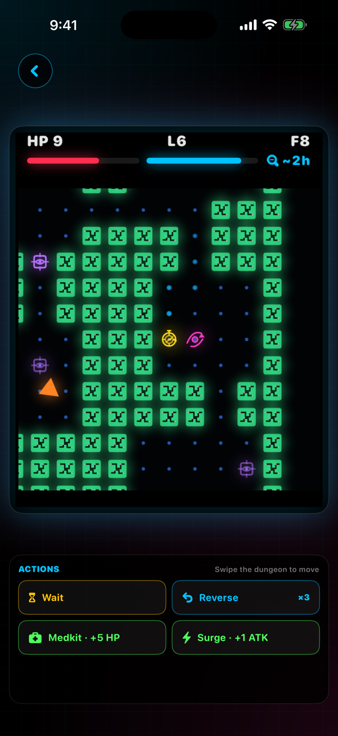 The Timekeeper dungeon theme on iPhone